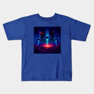 Stingrays in Space, Nebula Navigators Kids T-Shirt